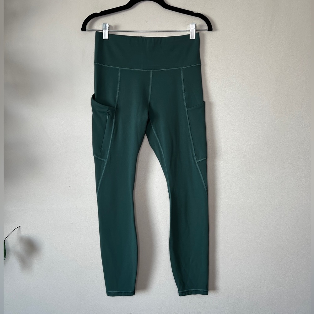 Athleta Up For Anything All In 7/8 Tight with pockets Green S - Picture 4 of 12
